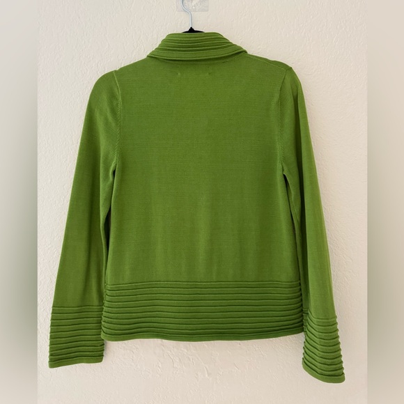 Jones New York Signature Green Button-Front Knit Jacket / Top – Size S - Picture 6 of 10